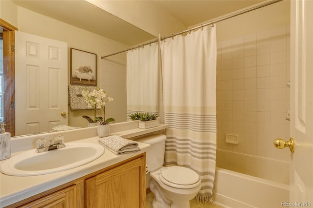 6041 Pioneer Mesa Dr, Colorado Springs, CO 80923 - full bathroom with vanity, toilet, and shower / tub combo