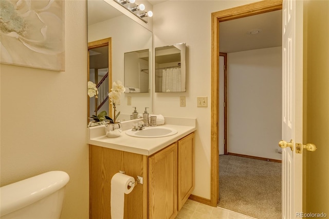 6041 Pioneer Mesa Dr, Colorado Springs, CO 80923 - full bathroom featuring vanity and toilet
