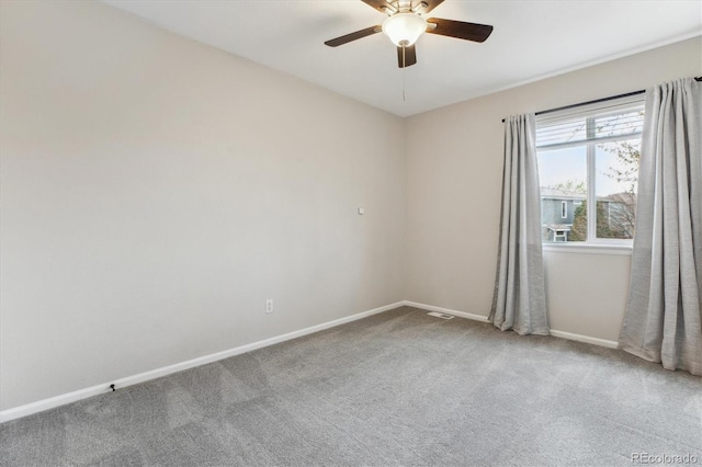 4526 Lyndenwood Pt, Highlands Ranch, CO 80130 - carpeted spare room with a ceiling fan and baseboards