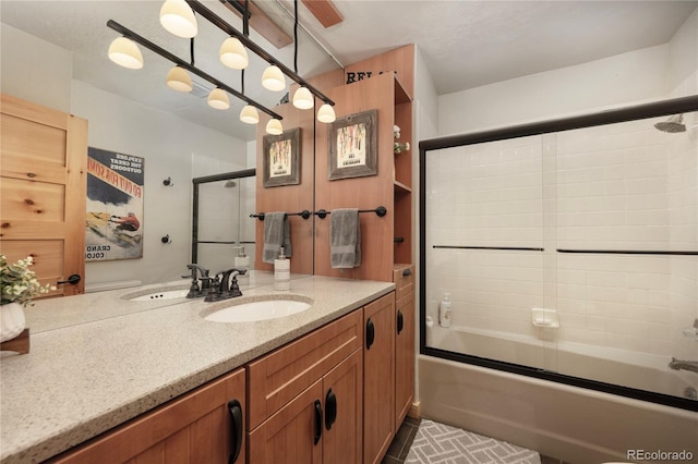 96 Mountain Side Dr Unit B61, Granby, CO 80446 - full bathroom featuring vanity and shower / bath combination with glass door