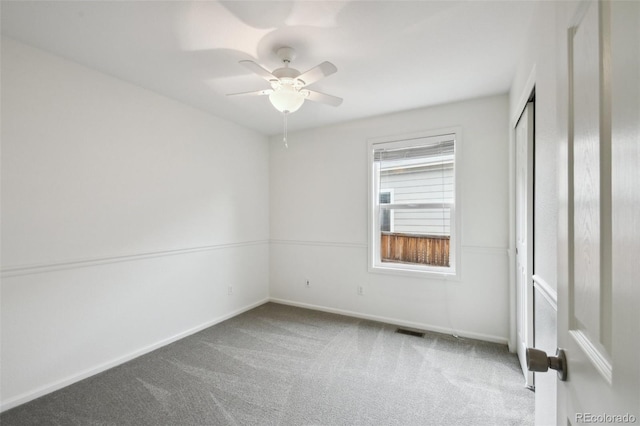 11847 Trail View Ln, Parker, CO 80134 - carpeted empty room featuring ceiling fan and baseboards