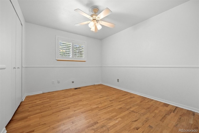 888 E Davies Ave, Centennial, CO 80122 - spare room with light wood-style floors and ceiling fan