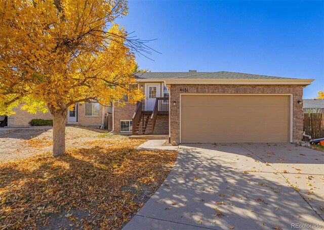 view of front of home featuring a garage