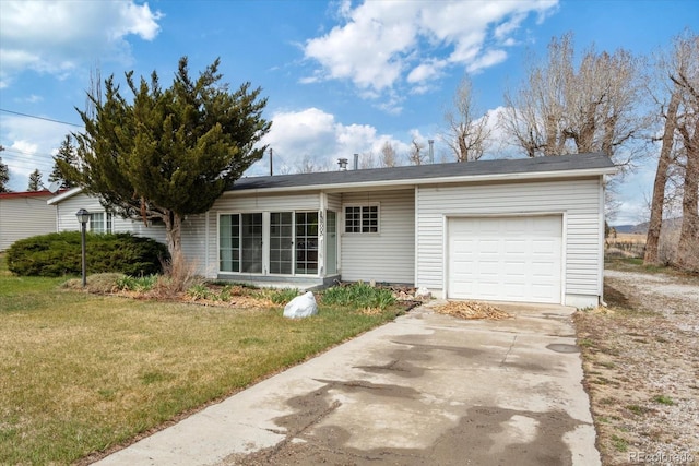 8005 W US Highway 50, Salida, CO 81201 - single story home with a garage, concrete driveway, and a front yard