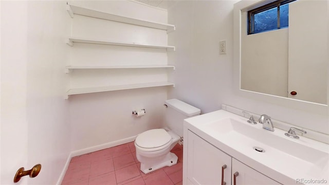 820 Cottonwood Ave, Centennial, CO 80121 - half bathroom featuring vanity and tile patterned flooring