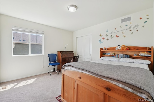 2682 E 161st Pl, Thornton, CO 80602 - bedroom featuring light carpet, baseboards, and a closet