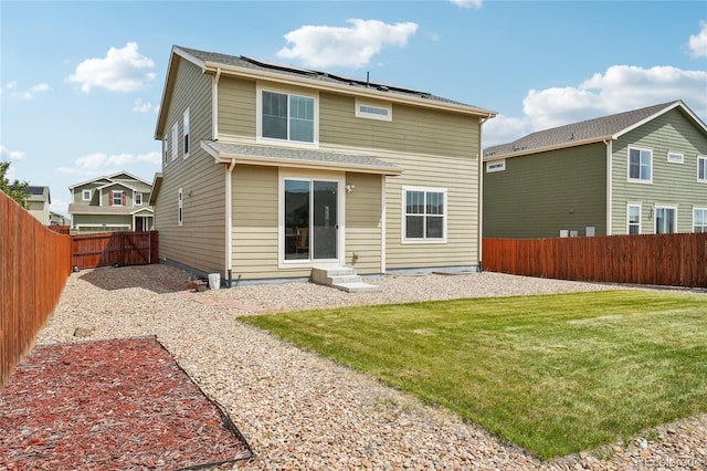 2682 E 161st Pl, Thornton, CO 80602 - back of property with solar panels and entry steps