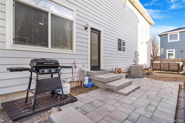 view of patio / terrace with a grill and outdoor lounge area