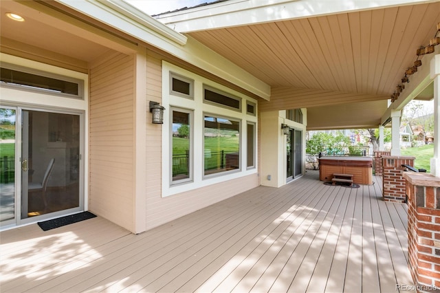 15851 Deer Ridge Dr, Morrison, CO 80465 - deck with a hot tub
