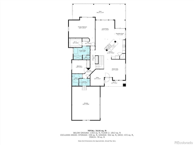 15851 Deer Ridge Dr, Morrison, CO 80465 - property floor plan