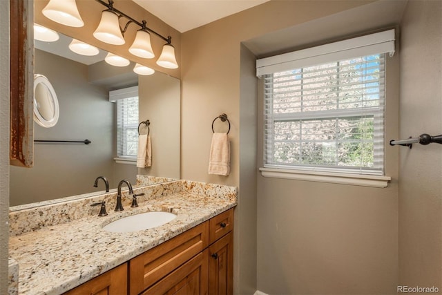 bathroom featuring vanity