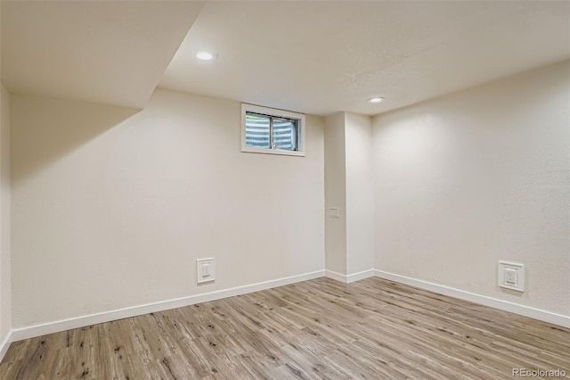 15775 E 13th Pl, Aurora, CO 80011 - basement featuring light wood-type flooring and recessed lighting