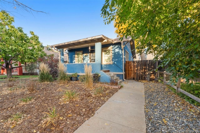 view of bungalow-style home