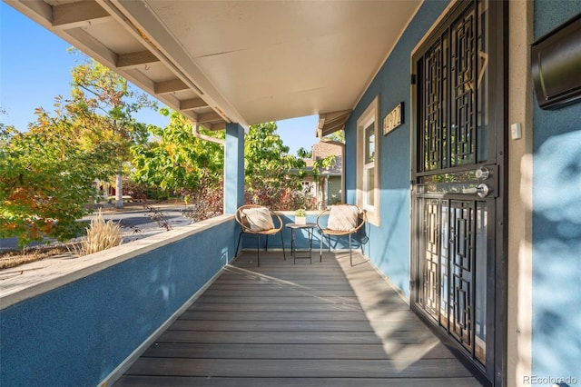 view of balcony