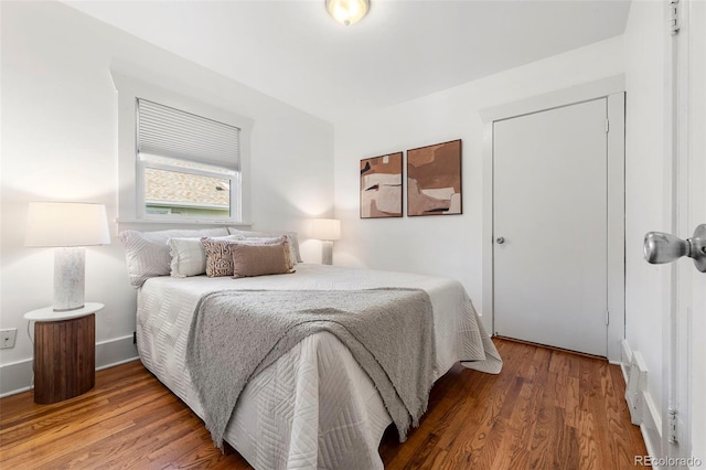 bedroom featuring hardwood / wood-style floors