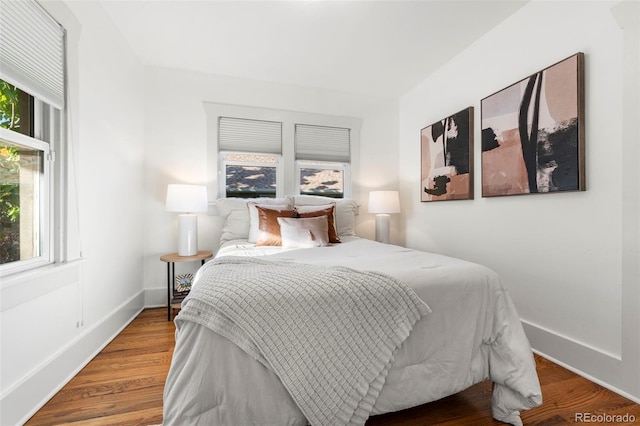 bedroom featuring hardwood / wood-style floors