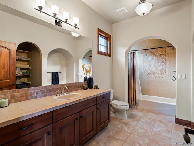 17121 Snow Creek Ln, Morrison, CO 80465 - bathroom with vanity and shower / bath combination with curtain