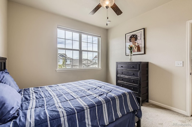 853 Jenny Ln, Berthoud, CO 80513 - carpeted bedroom with baseboards and ceiling fan