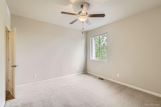 853 Jenny Ln, Berthoud, CO 80513 - carpeted empty room with a ceiling fan and baseboards