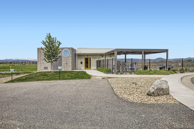 853 Jenny Ln, Berthoud, CO 80513 - view of front of home with a mountain view