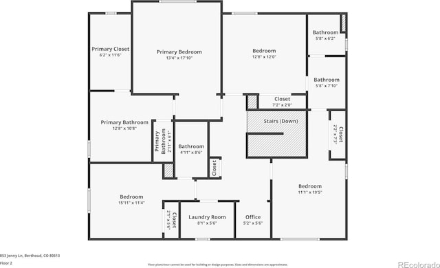 853 Jenny Ln, Berthoud, CO 80513 - floor plan / room layout