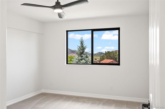 5569 Willow Springs Dr, Morrison, CO 80465 - empty room with light colored carpet and a ceiling fan