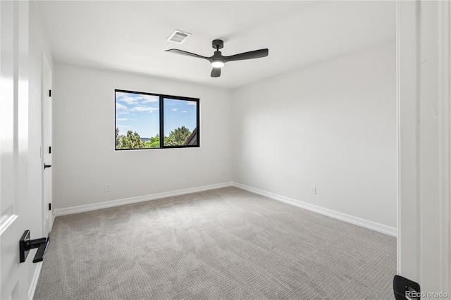 5569 Willow Springs Dr, Morrison, CO 80465 - spare room featuring light carpet and ceiling fan