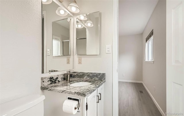 3235 S Newland St, Denver, CO 80227 - bathroom with wood finished floors and vanity