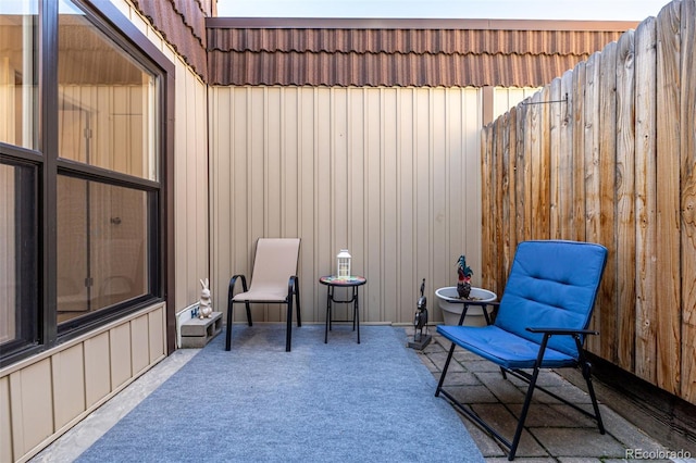 view of patio / terrace with a fenced backyard