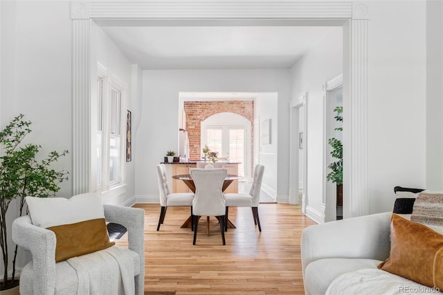 3346 W 30th Ave, Denver, CO 80211 - dining area with light wood-style flooring