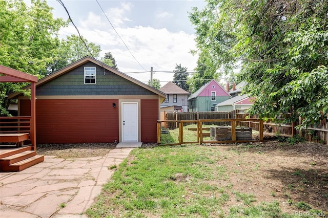 3346 W 30th Ave, Denver, CO 80211 - fenced backyard featuring a wooden deck