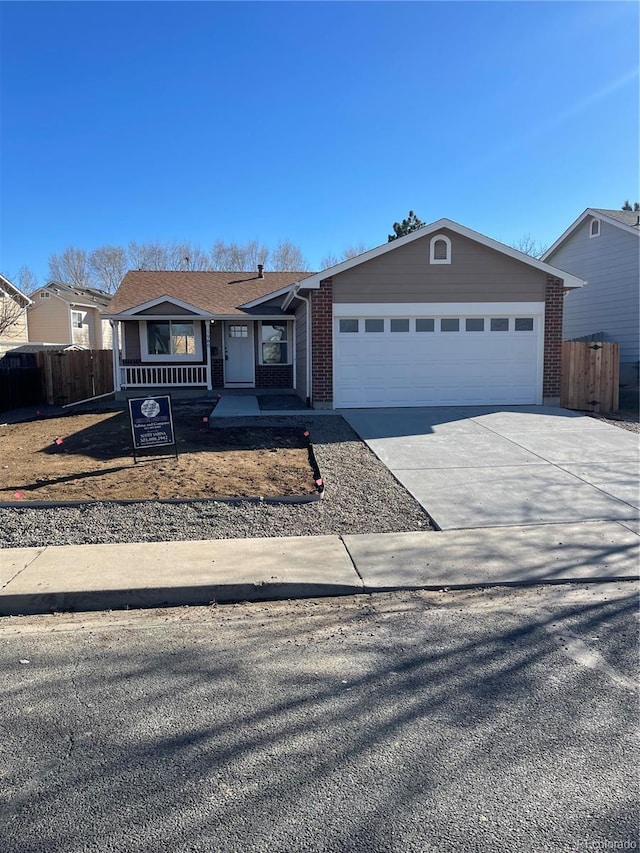 view of front of house featuring a garage