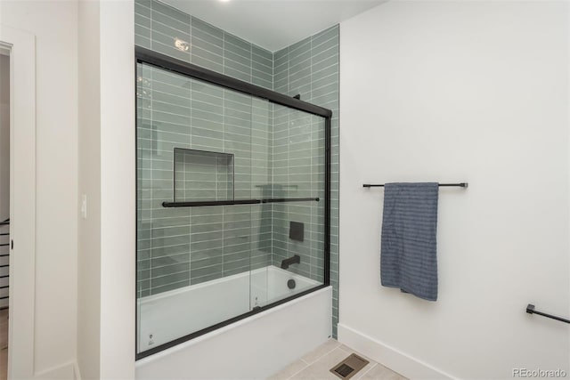 21 Washington Ave, Golden, CO 80403 - full bathroom featuring combined bath / shower with glass door and tile patterned flooring