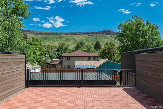 21 Washington Ave, Golden, CO 80403 - gate featuring solar panels and a mountain view