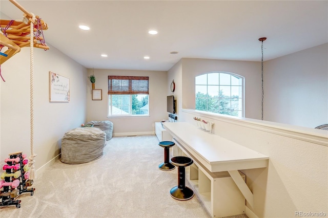 8229 Cottongrass Ct, Castle Pines, CO 80108 - bathroom with baseboards and recessed lighting