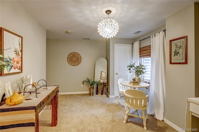 8229 Cottongrass Ct, Castle Pines, CO 80108 - hallway with light colored carpet and a chandelier
