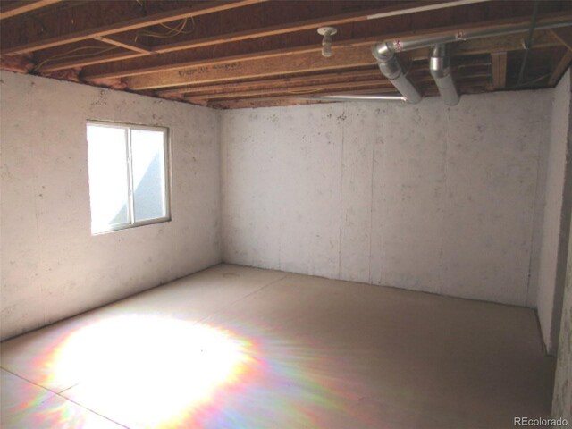 view of basement