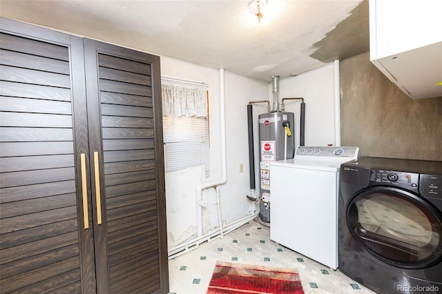 379 Sisneros St, Center, CO 81125 - laundry area with water heater and washing machine and clothes dryer
