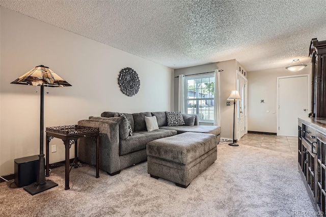 2853 S Xanadu Way, Aurora, CO 80014 - living room with light colored carpet and a textured ceiling