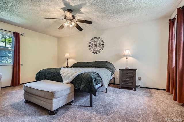 2853 S Xanadu Way, Aurora, CO 80014 - carpeted bedroom with a textured ceiling and a ceiling fan