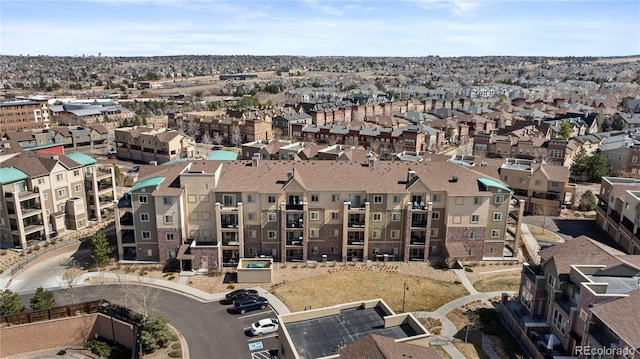 bird's eye view with a residential view