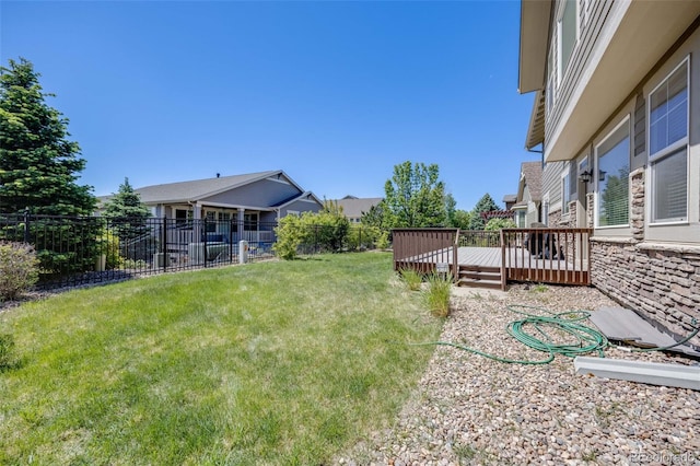 26764 E Canyon Ave, Aurora, CO 80016 - view of yard with a deck and a residential view