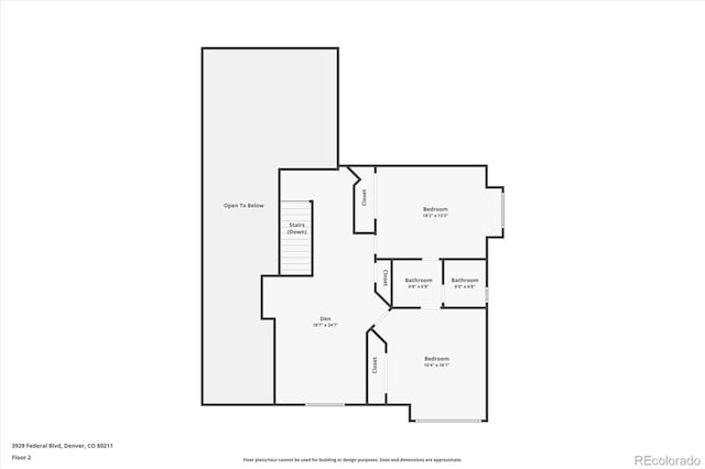 3929 Federal Blvd, Denver, CO 80211 - home floor plan