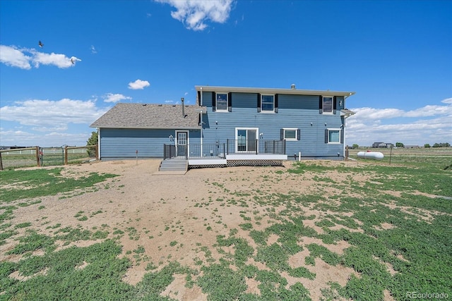 32800 E 137th Way, Brighton, CO 80603 - rear view of house featuring a wooden deck