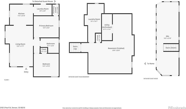 2102 S Pearl St, Denver, CO 80210 - view of home floor plan