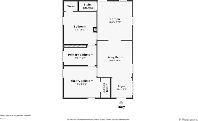 2886 S Acoma St, Englewood, CO 80110 - view of layout