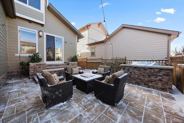 view of patio / terrace featuring outdoor lounge area