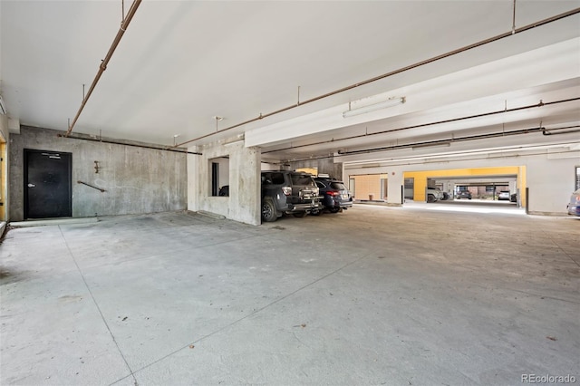 view of parking deck