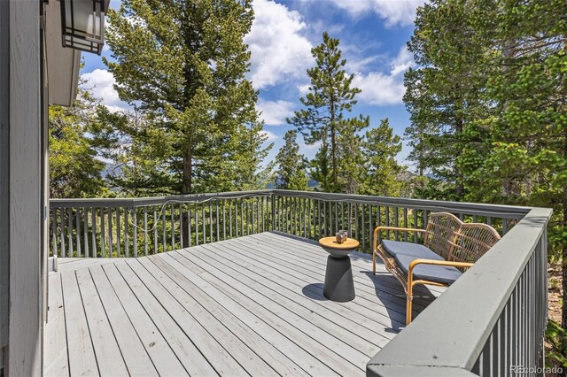 6882 Snowshoe Trl, Evergreen, CO 80439 - view of deck