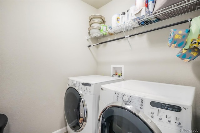 4026 Tiberias Pt, Colorado Springs, CO 80916 - laundry area with washing machine and clothes dryer